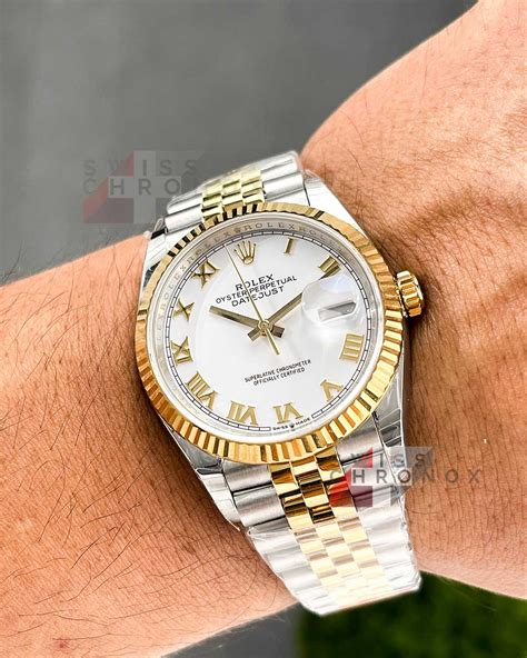 rolex two tone datejust wrist|Rolex Datejust 26mm two tone.